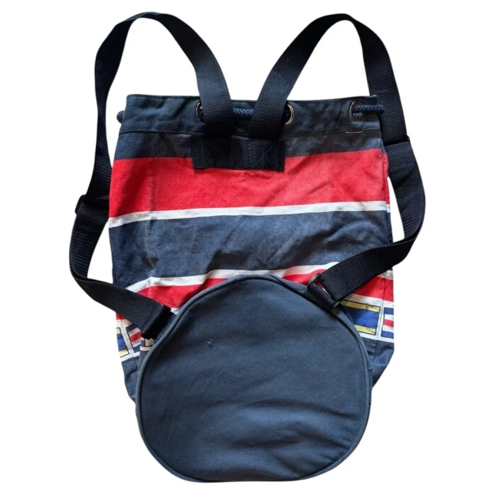 Cape Cod Massachusetts Red and Blue Drawstring Bag